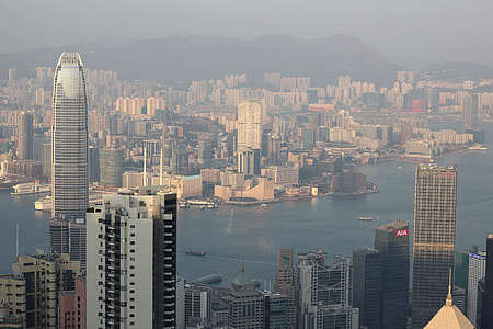 bird's eye view photography of high-rise buildings thumbnail