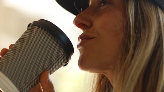 person, woman, coffee, cup thumbnail