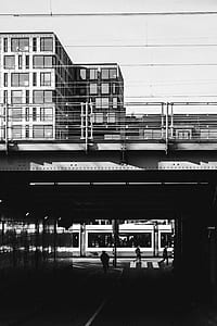 grayscale photo of building thumbnail