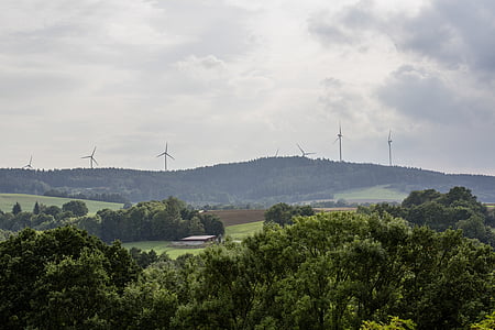 aerial photography of windmills at daytime photo thumbnail