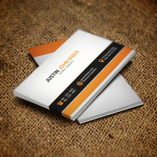 White Business Card Psd Template psd file