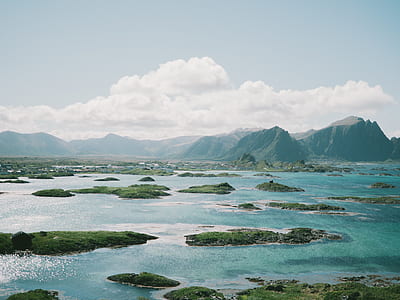 sea, mountains, nature, sky thumbnail
