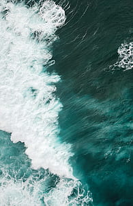 aerial view of surging wave thumbnail