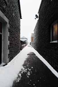 two houses near sidewalk thumbnail