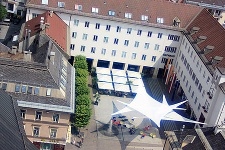 Town Hall aerial view in Villach, Austria thumbnail