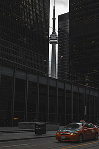 photograph of orange taxi cab thumbnail