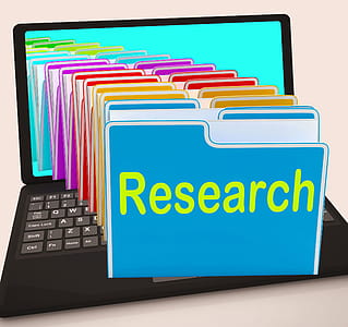 Research Folders Laptop Meaning Investigation Gathering Data And Analysing thumbnail