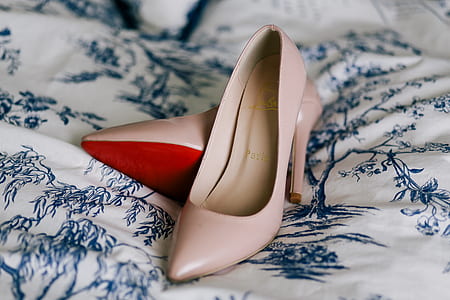 closeup photo of beige leather pumps thumbnail