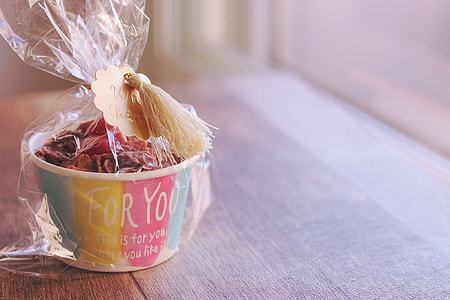 selective focus photography of For You gift cup pack on wooden surface thumbnail