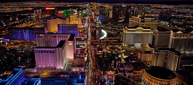 aerial view photography of city during nighttime thumbnail