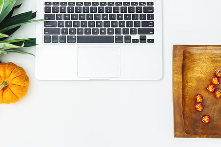 flat lay photography of MacBook thumbnail