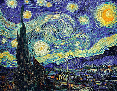 Starry Night by Vincent Van Gogh painting thumbnail