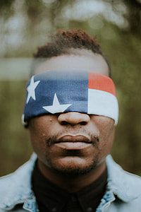 man with handkechief on eyes thumbnail