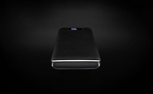 black power bank with black background thumbnail