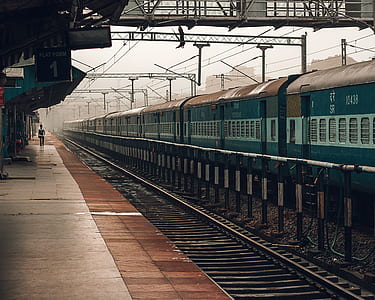blue train near station thumbnail