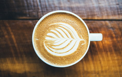 cappuccino in white ceramic mug thumbnail