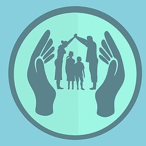 Illustration concept of agency protecting at risk children. thumbnail