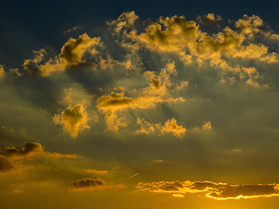 blue, orange and white clouds sighting during sunset thumbnail