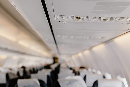 Interior of the passenger airplane thumbnail