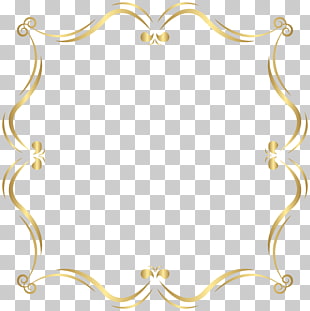 Pattern, Gold Border , brown floral template PNG clipart