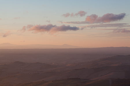 aerial photography of clouds and mountain thumbnail