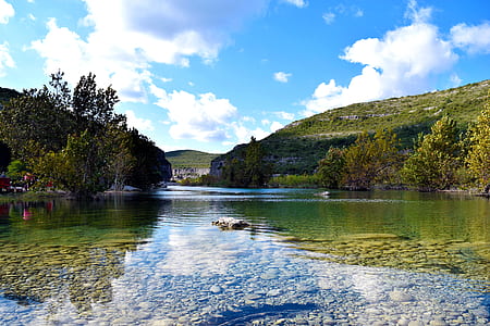 wood, landscape, nature, water thumbnail