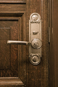 gray metal door knob thumbnail