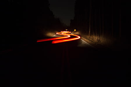 night, road, light, curve thumbnail