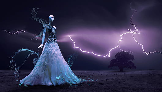 woman in white gown thumbnail