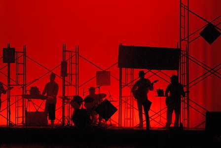 silhouette of band on stage thumbnail