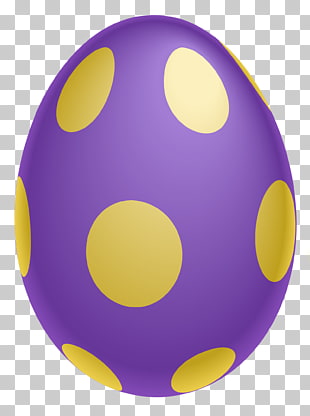 Easter Bunny Easter egg , Purple Dotted Easter Egg Clipairt , purple and yellow polka-dot egg illustration PNG clipart