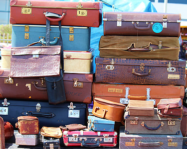 brown and black leather hard case lot thumbnail
