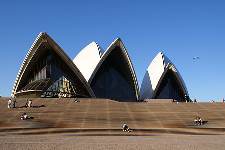 people around Sydney Opera House thumbnail