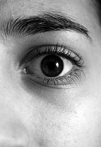 person showing eye thumbnail