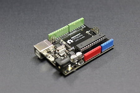 black, red, and green circuit board thumbnail