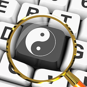 Ying Yang Key Magnified Meaning Spiritual Peace Harmony thumbnail