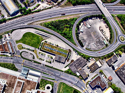 aerial view of road thumbnail