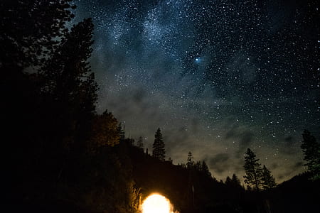 bonfire during night tume thumbnail
