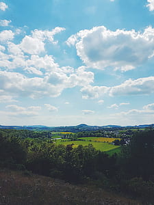 mountains, nature, sky, clouds thumbnail