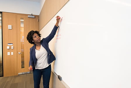 Woman Writing on Dry-erase Board thumbnail