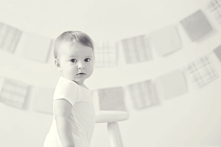 grayscale photography of a baby thumbnail