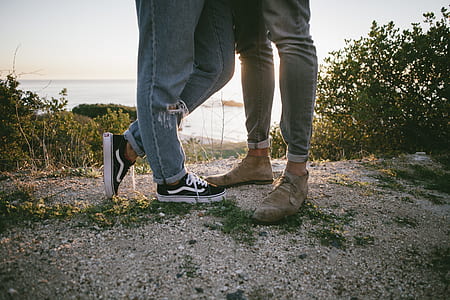 man in pair of black Vans low-tops thumbnail
