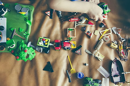 assorted plastic toys thumbnail
