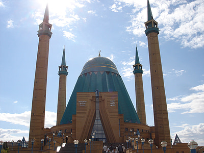 beige and blue mosque thumbnail