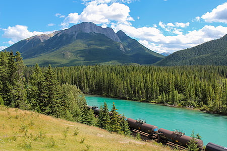 brown train near body of water during daytime thumbnail