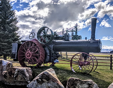 gray tractor near field thumbnail