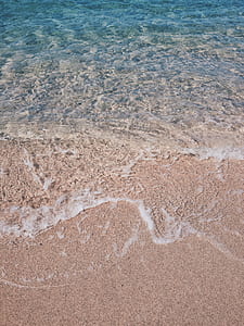 body of water on brown sand thumbnail
