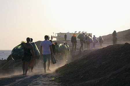 people walking on sand thumbnail