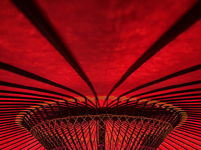 red, umbrella, abstract, pattern thumbnail