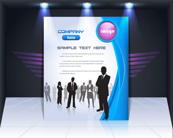 Display Board Cover Background Vector 01 Eps File Free Graphics